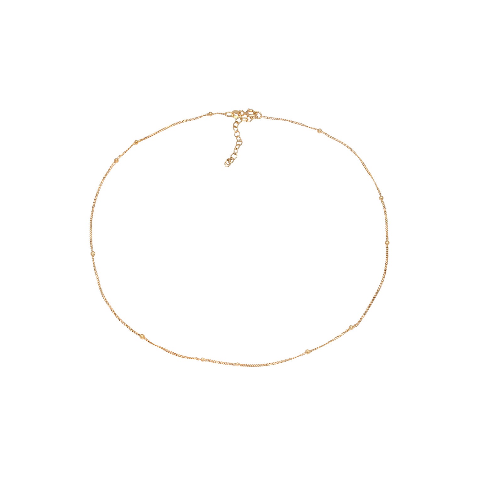 Gold - Elli | Choker Kugel | 925 Sterling Silber vergoldet