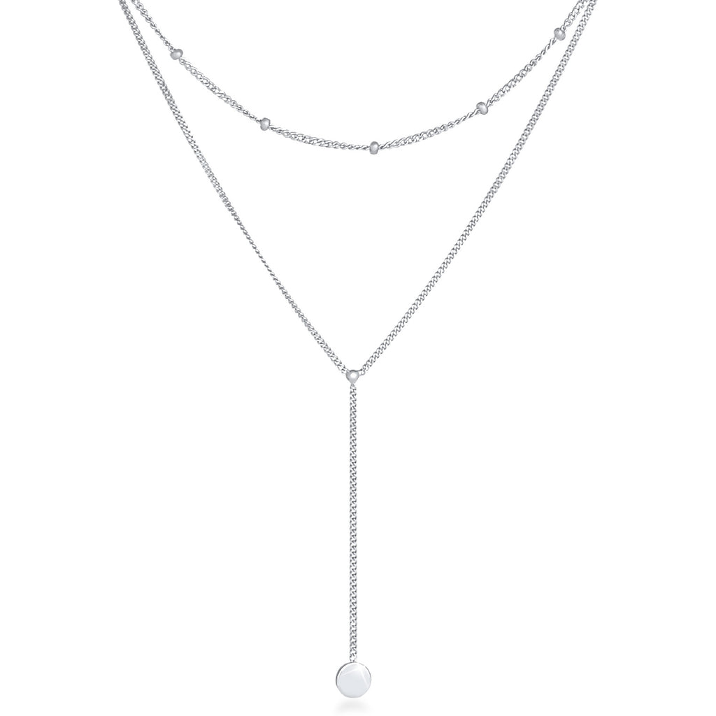 Silber - Elli | Layer-Halskette Basic | 925er Sterling Silber