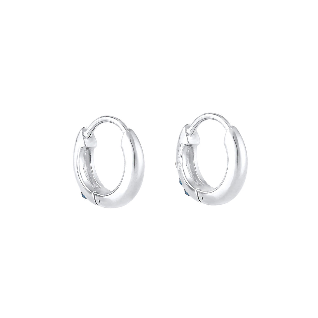 Silber - Elli | Ohrring | Kristall ( Hellblau ) | 925er Sterling Silber