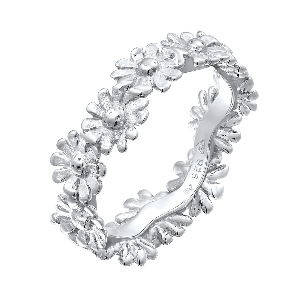 Silber - Elli | Ring Blume | 925er Sterling Silber