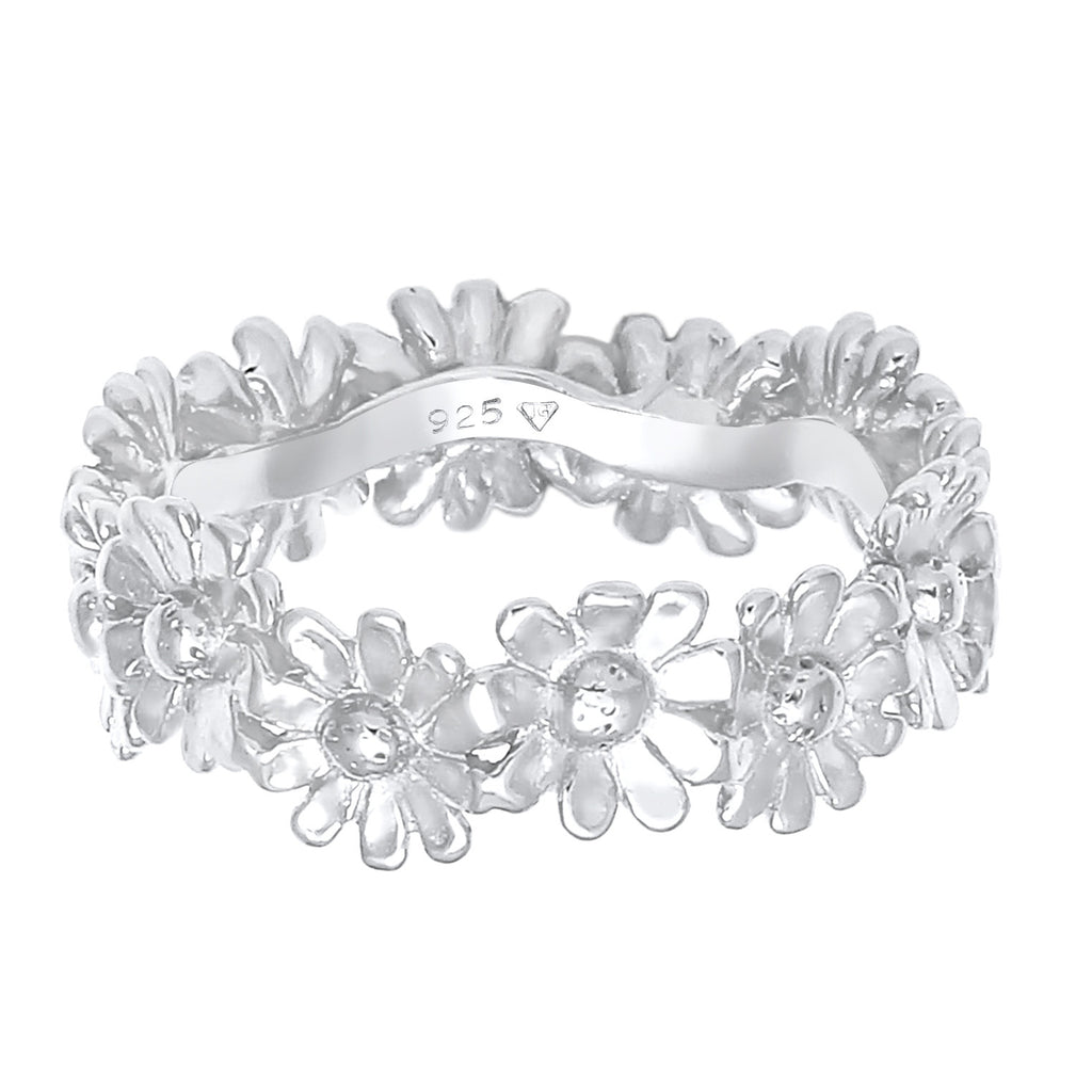 Silber - Elli | Ring Blume | 925er Sterling Silber