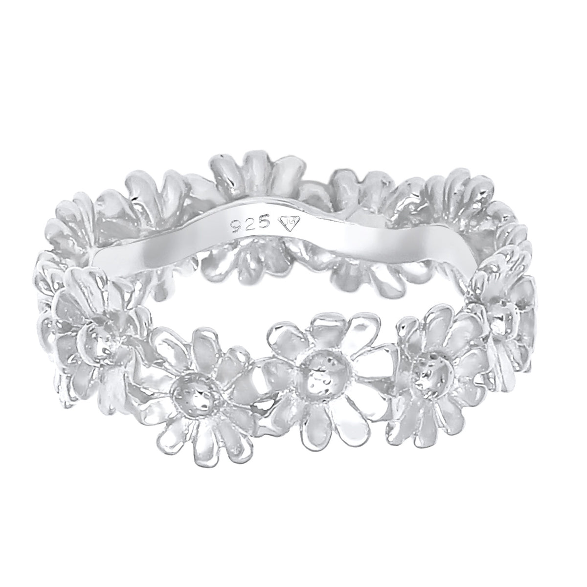 Silber - Elli | Ring Blume | 925er Sterling Silber