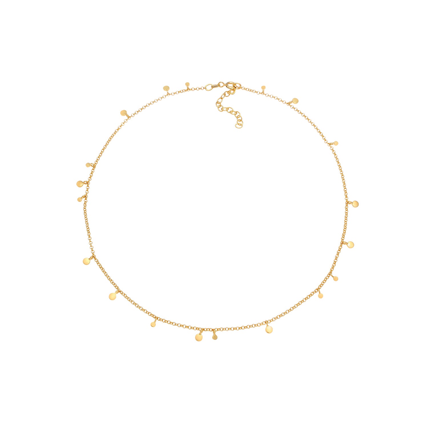 Gold - Elli | Choker Geo | 925 Sterling Silber vergoldet