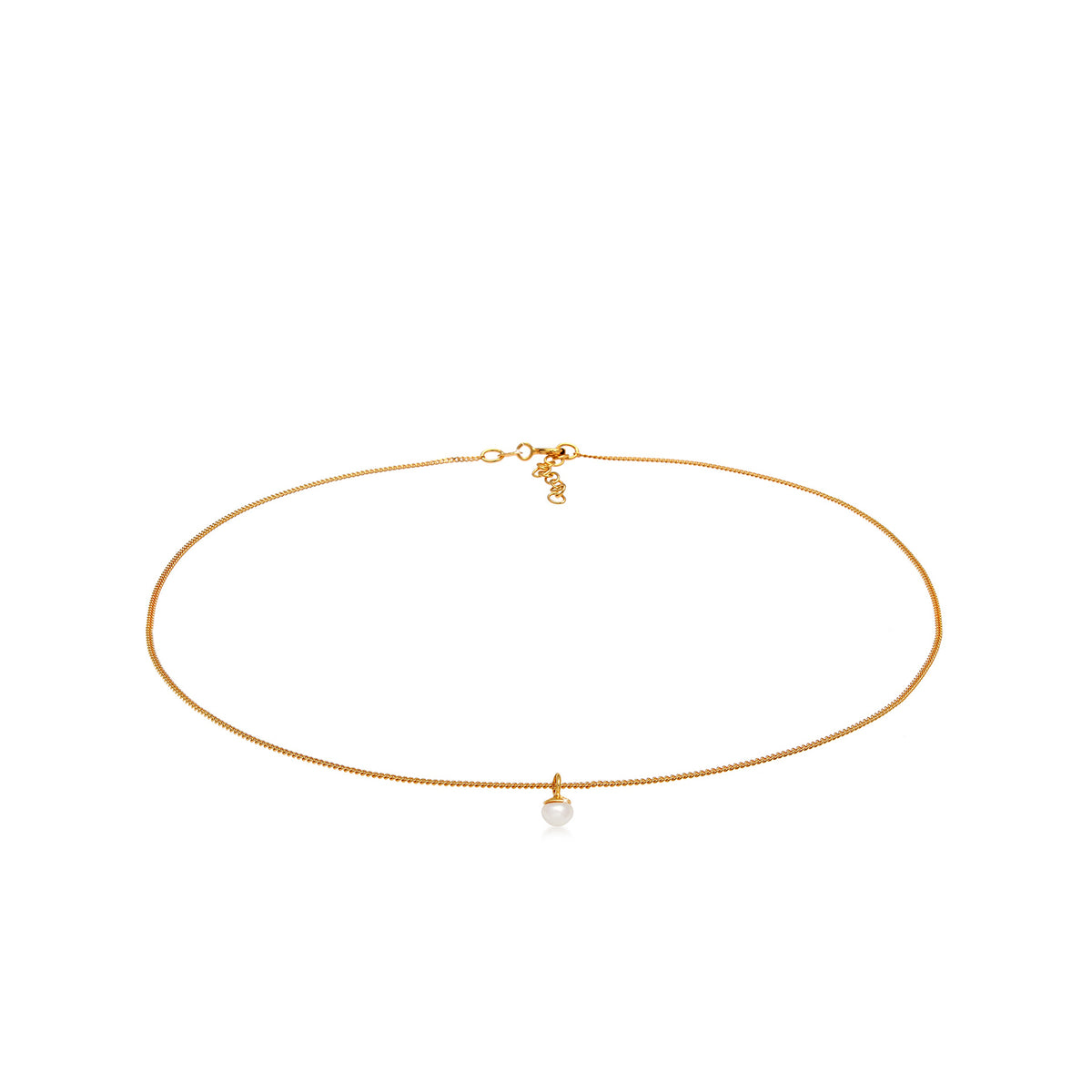 Gold - Elli | Choker | Süßwasserzuchtperle | 925 Sterling Silber vergoldet