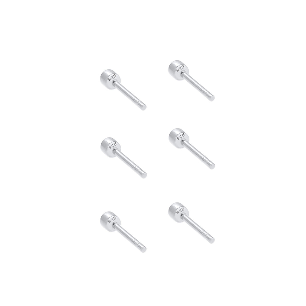 Silber - Elli | Ohrstecker | Mit Kristallen von Swarovski® (Hellblau) | 925er Sterling Silber