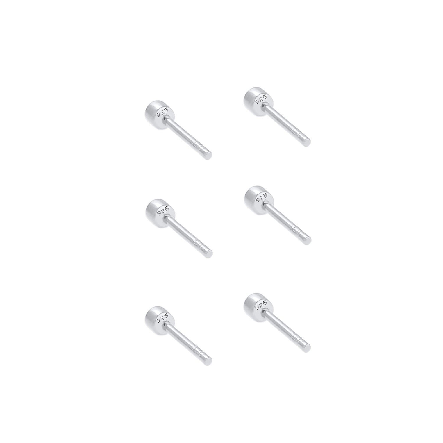 Silber - Elli | Ohrstecker | Mit Kristallen von Swarovski® (Hellblau) | 925er Sterling Silber