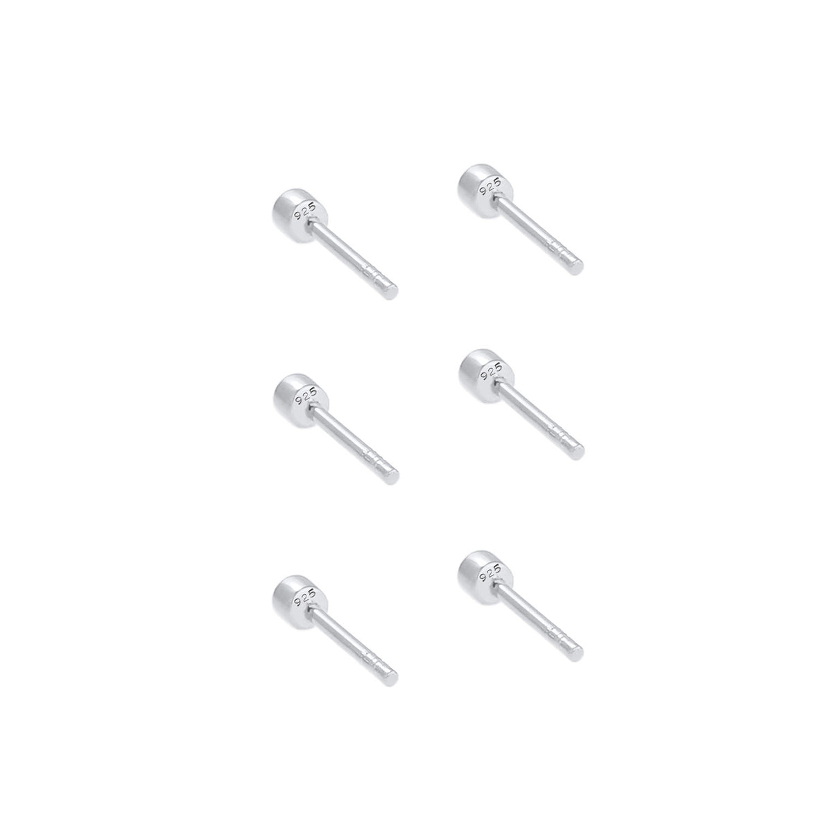 Silber - Elli | Ohrstecker | Mit Kristallen von Swarovski® (Hellblau) | 925er Sterling Silber