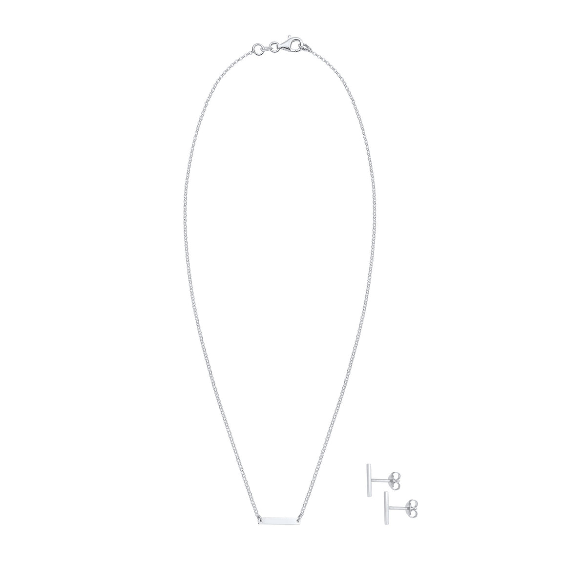 Silber - Elli | Schmuckset  Geo | 925er Sterling Silber
