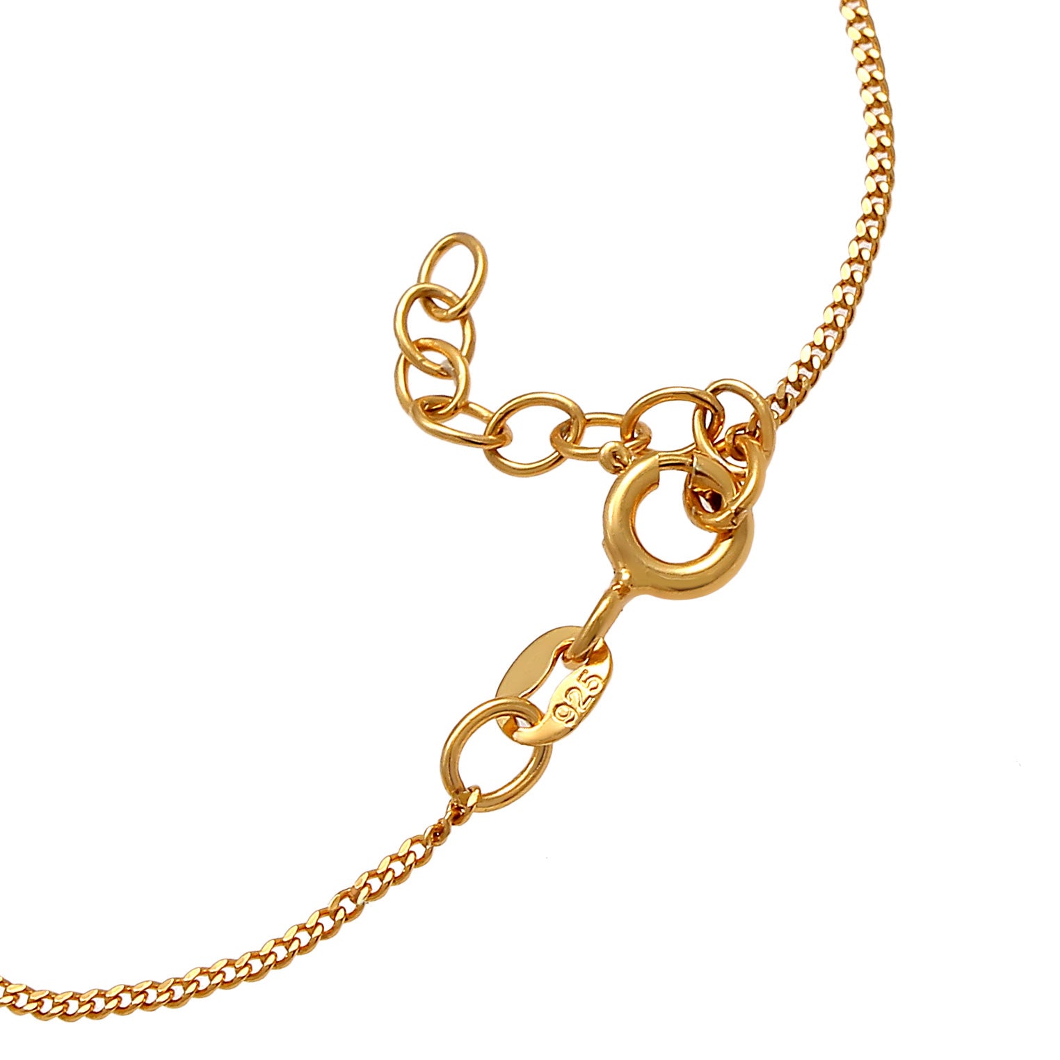 Gold - Elli | Armband Blume | Kristall ( Hellblau ) | 925 Sterling Silber vergoldet
