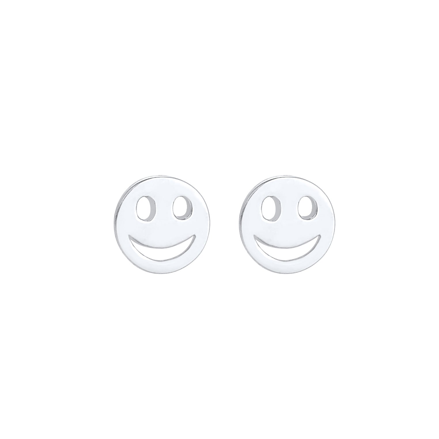 Silber - Elli | Ohrring Smile Emoji | 925er Sterling Silber