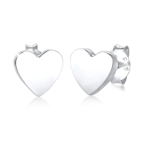 Silber - Elli | Ohrring Herz | 925er Sterling Silber