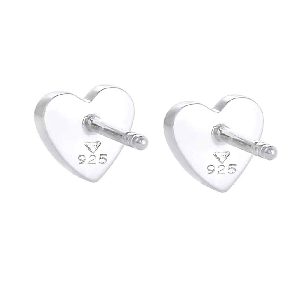 Silber - Elli | Ohrring Herz | 925er Sterling Silber