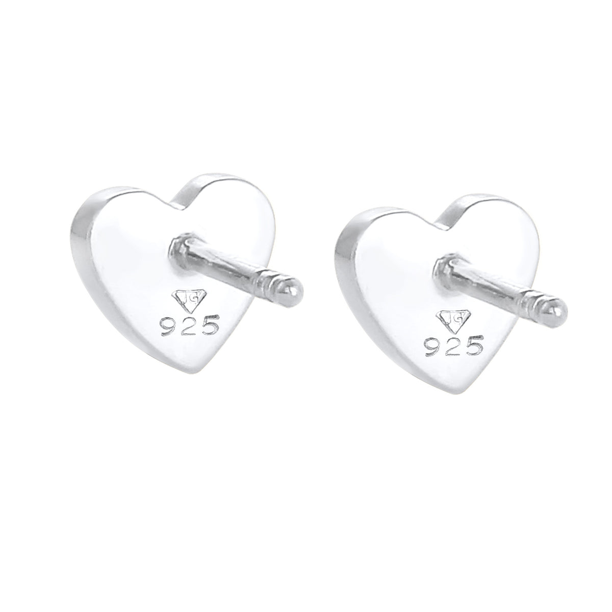 Silber - Elli | Ohrring Herz | 925er Sterling Silber