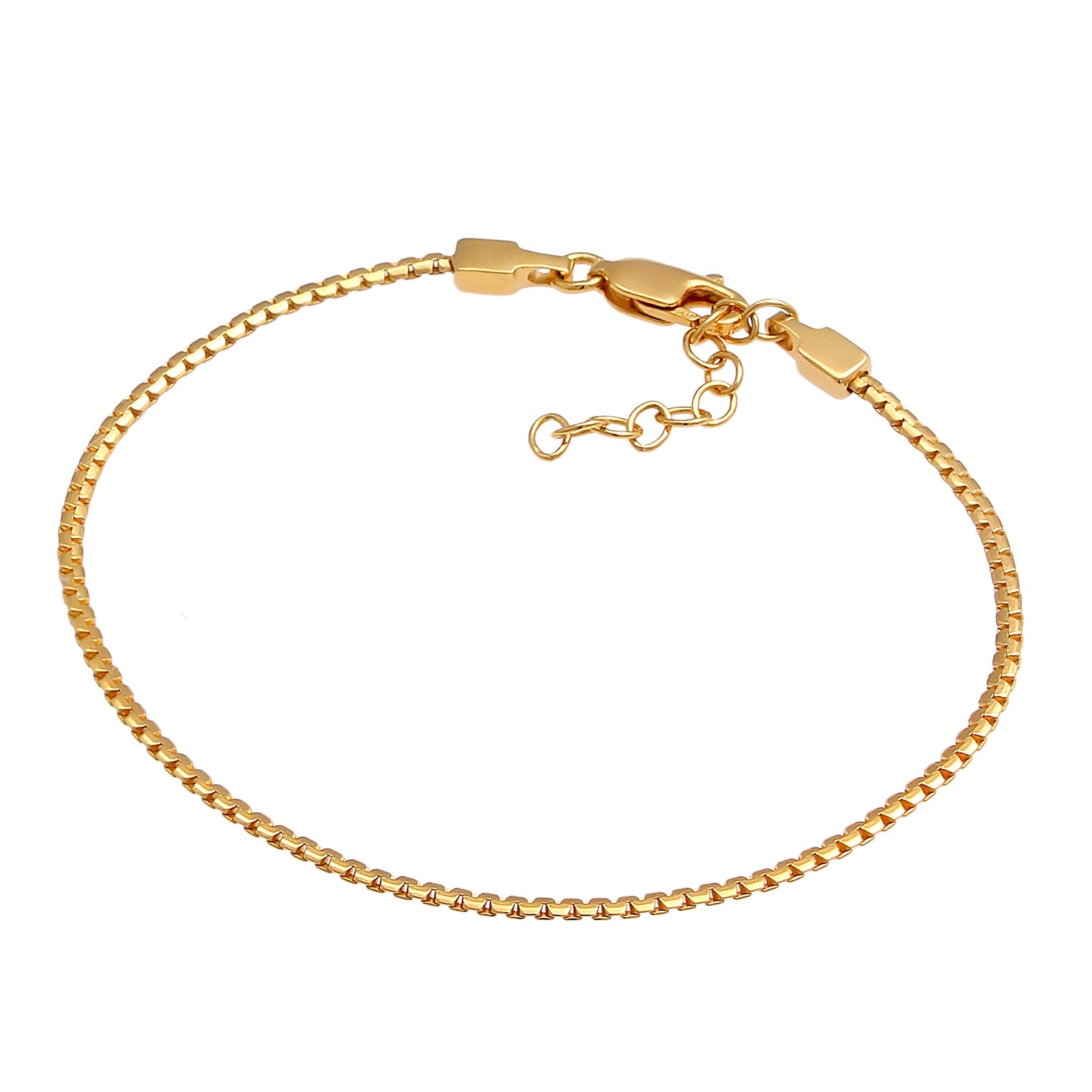 Gold - Elli | Gliederarmband | 925 Sterling Silber vergoldet