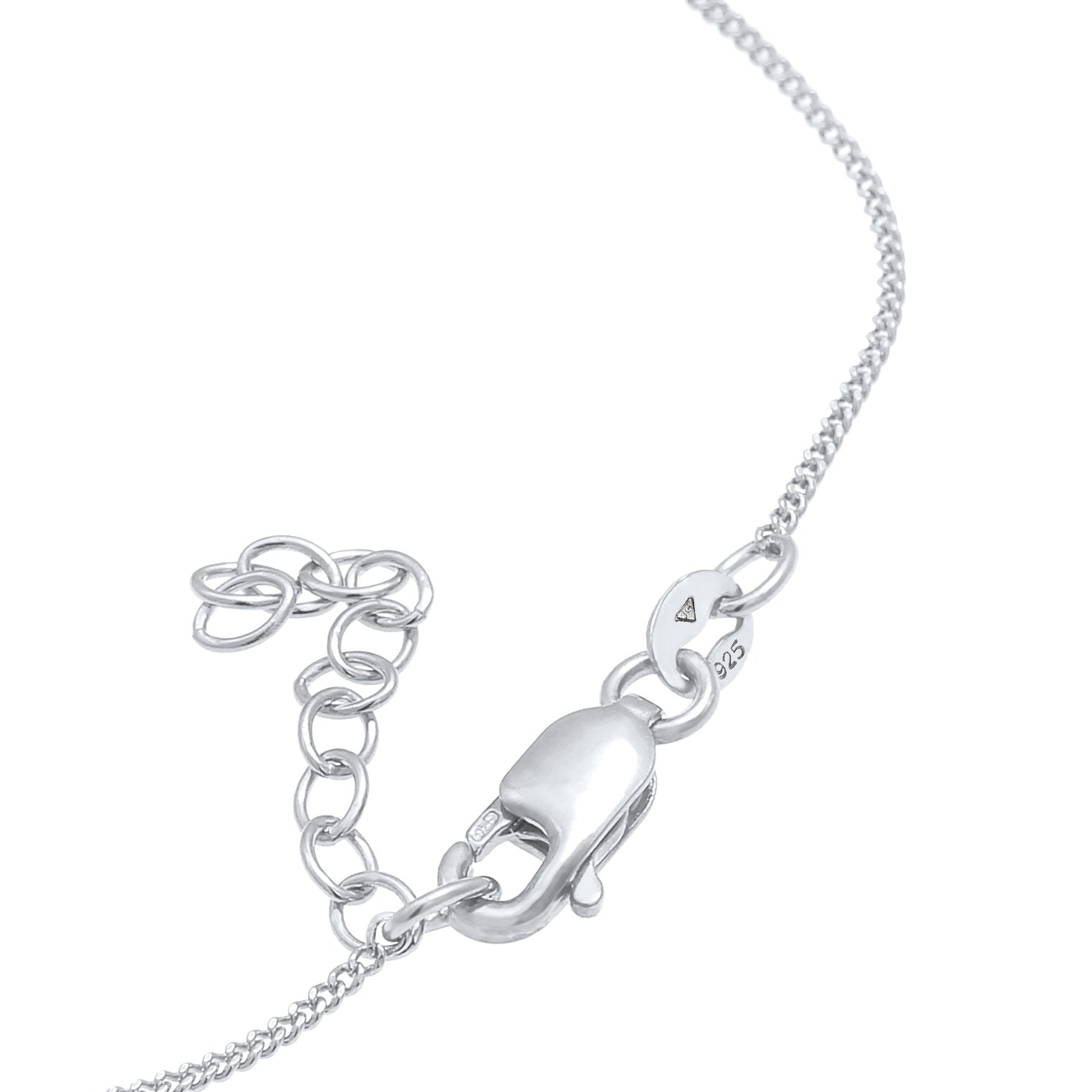Silber - Elli DIAMONDS | Armband Herz | Diamant ( Weiß, 0,03 ct ) | 925er Sterling Silber