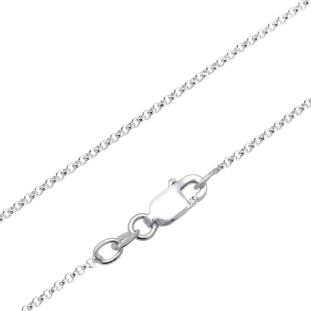 Silber - Elli DIAMONDS | Halskette Herz | Diamant (Weiß, 0,04 ct) | 925er Sterling Silber