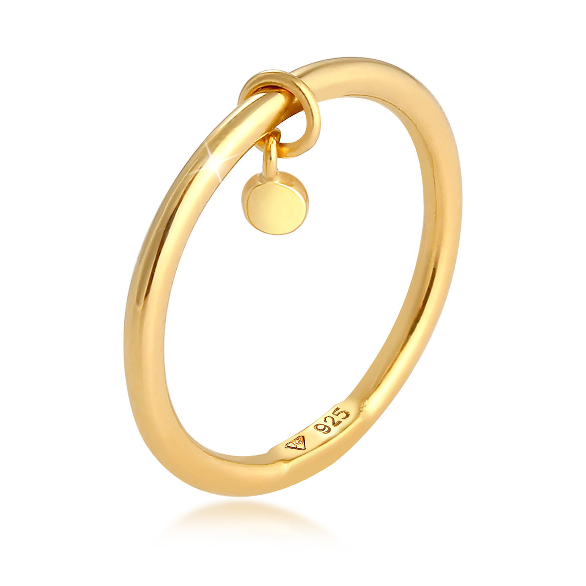 Gold - Elli | Ring Geo | 925 Sterling Silber vergoldet
