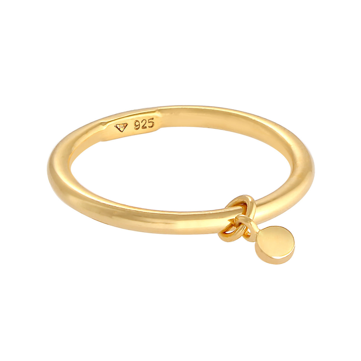 Gold - Elli | Ring Geo | 925 Sterling Silber vergoldet