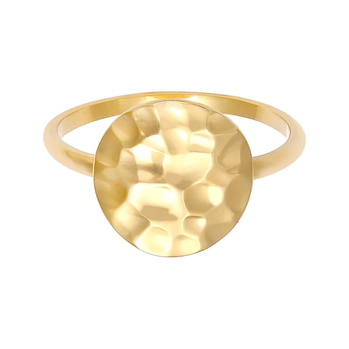 Gold - Elli | Ring Geo | 925 Sterling Silber vergoldet