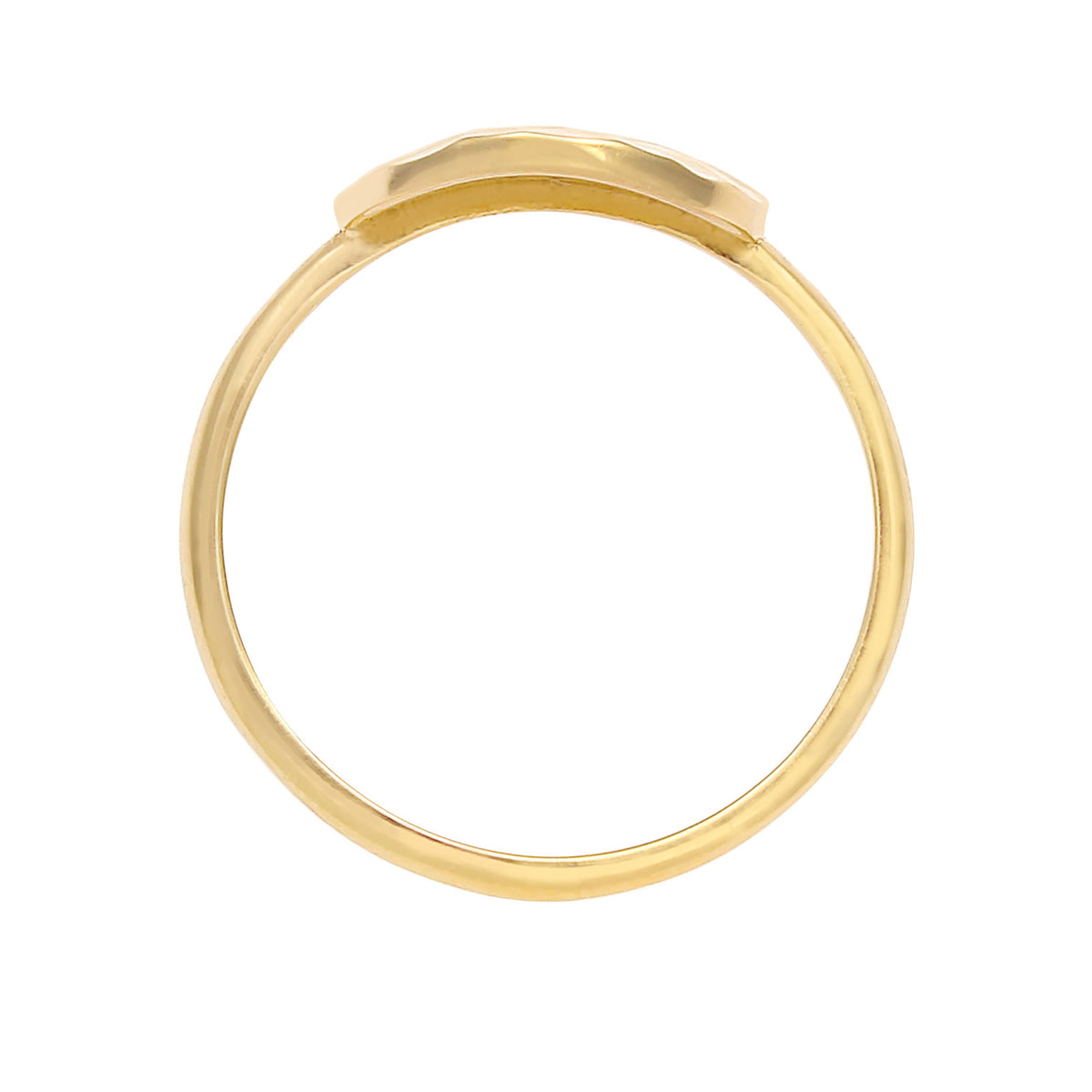 Gold - Elli | Ring Geo | 925 Sterling Silber vergoldet