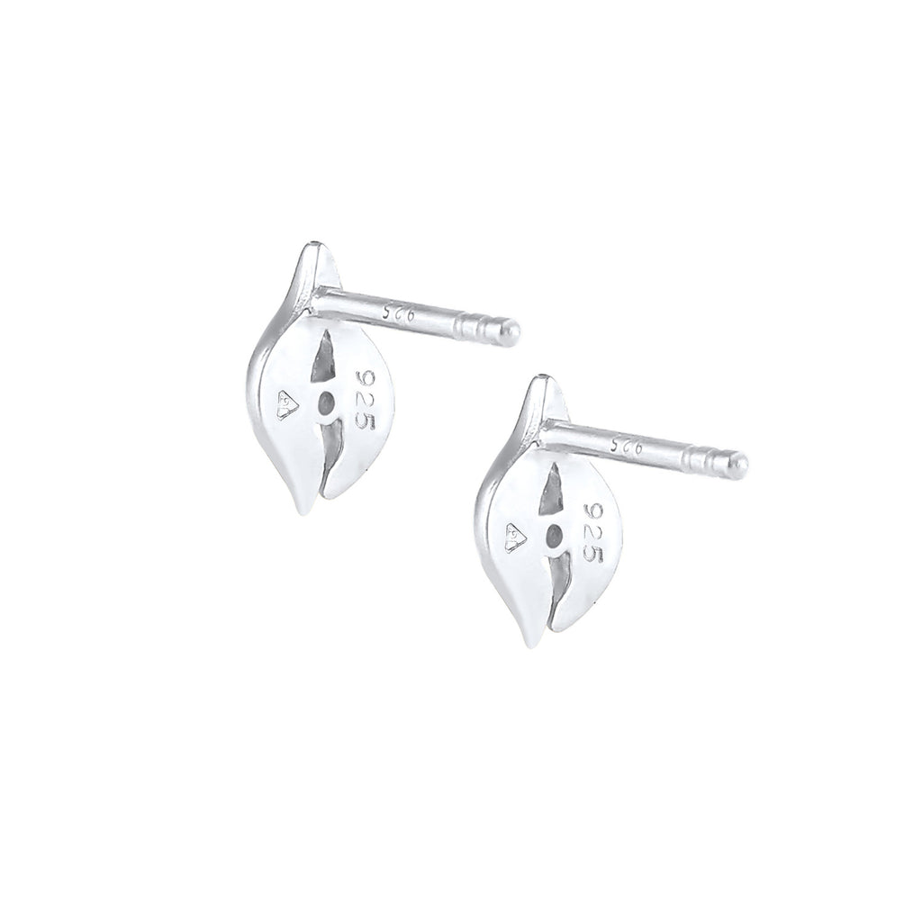 Silber - Elli DIAMONDS | Ohrstecker Tropfen | Diamant ( Weiß, 0,03 ct ) | 925er Sterling Silber