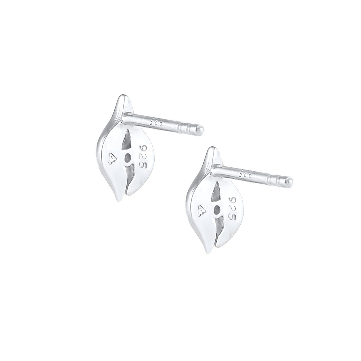 Silber - Elli DIAMONDS | Ohrstecker Tropfen | Diamant ( Weiß, 0,03 ct ) | 925er Sterling Silber