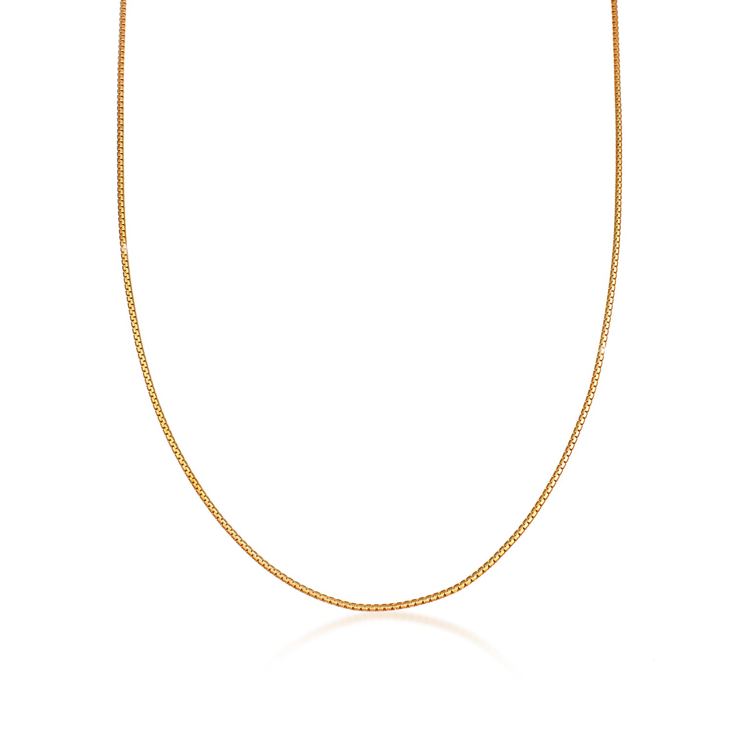 Gold - Elli | Schlangen-Halskette Basic | 925 Sterling Silber vergoldet