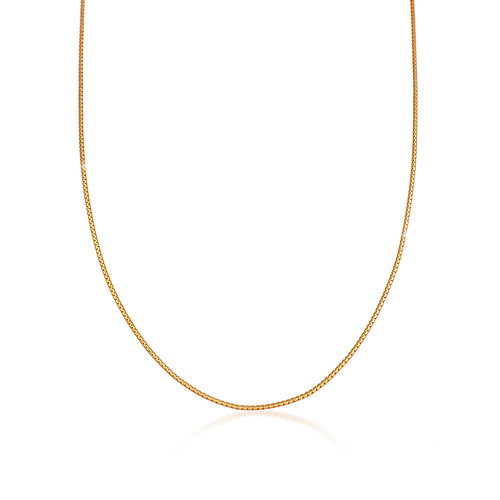 Gold - Elli | Schlangen-Halskette Basic | 925 Sterling Silber vergoldet
