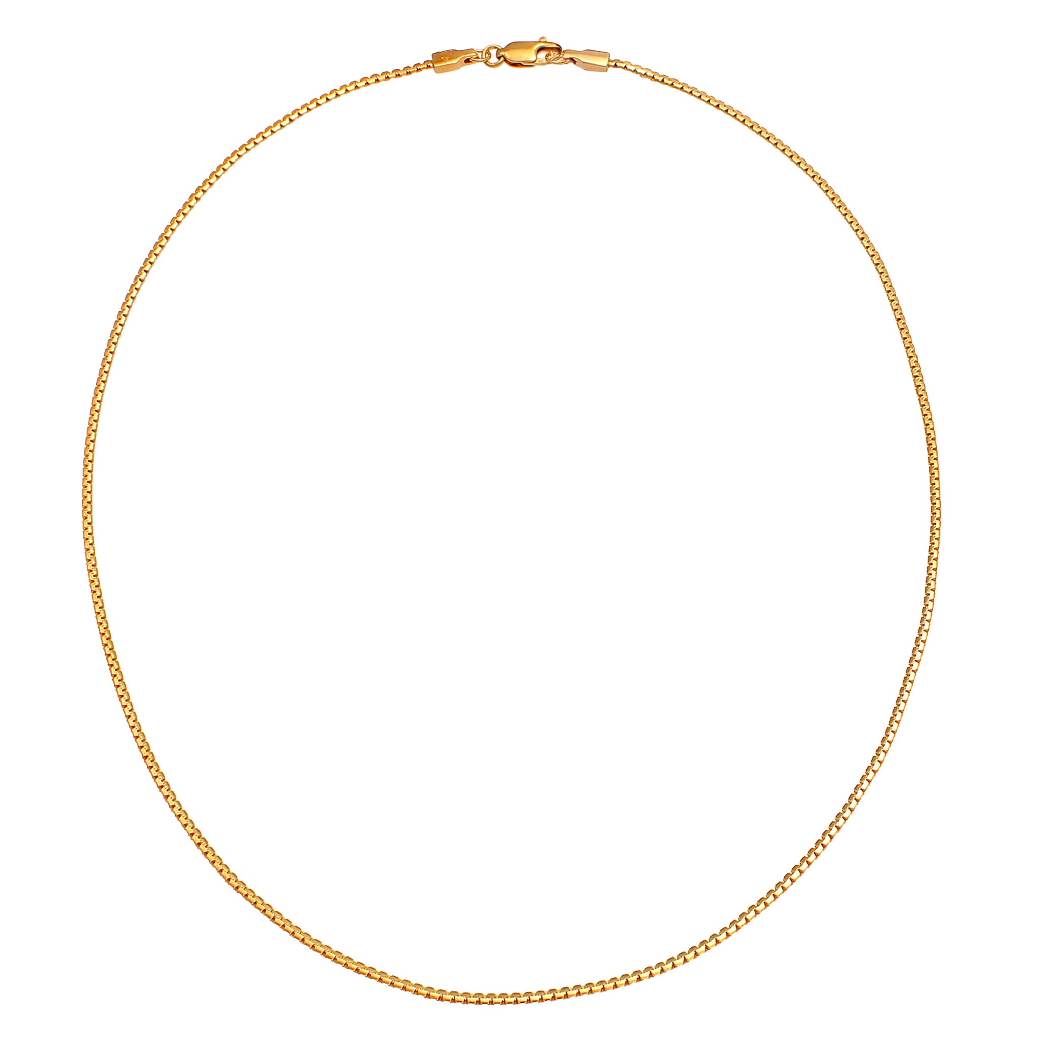 Gold - Elli | Schlangen-Halskette Basic | 925 Sterling Silber vergoldet