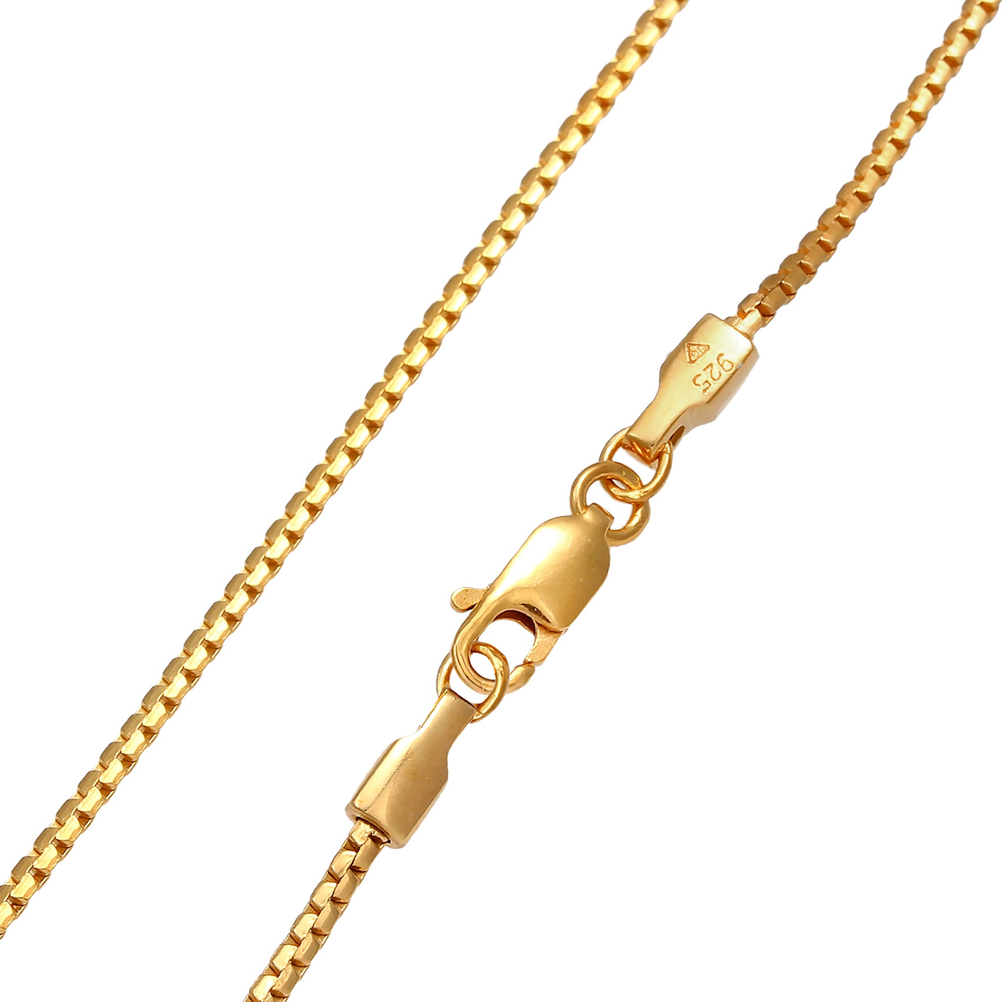 Gold - Elli | Schlangen-Halskette Basic | 925 Sterling Silber vergoldet