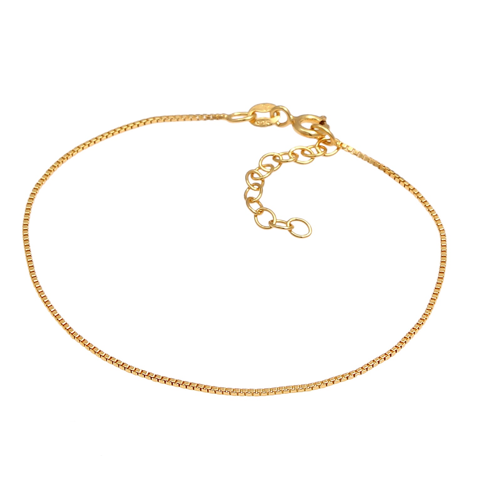 Gold - Elli | Venezianer-Gliederarmband | 925 Sterling Silber vergoldet