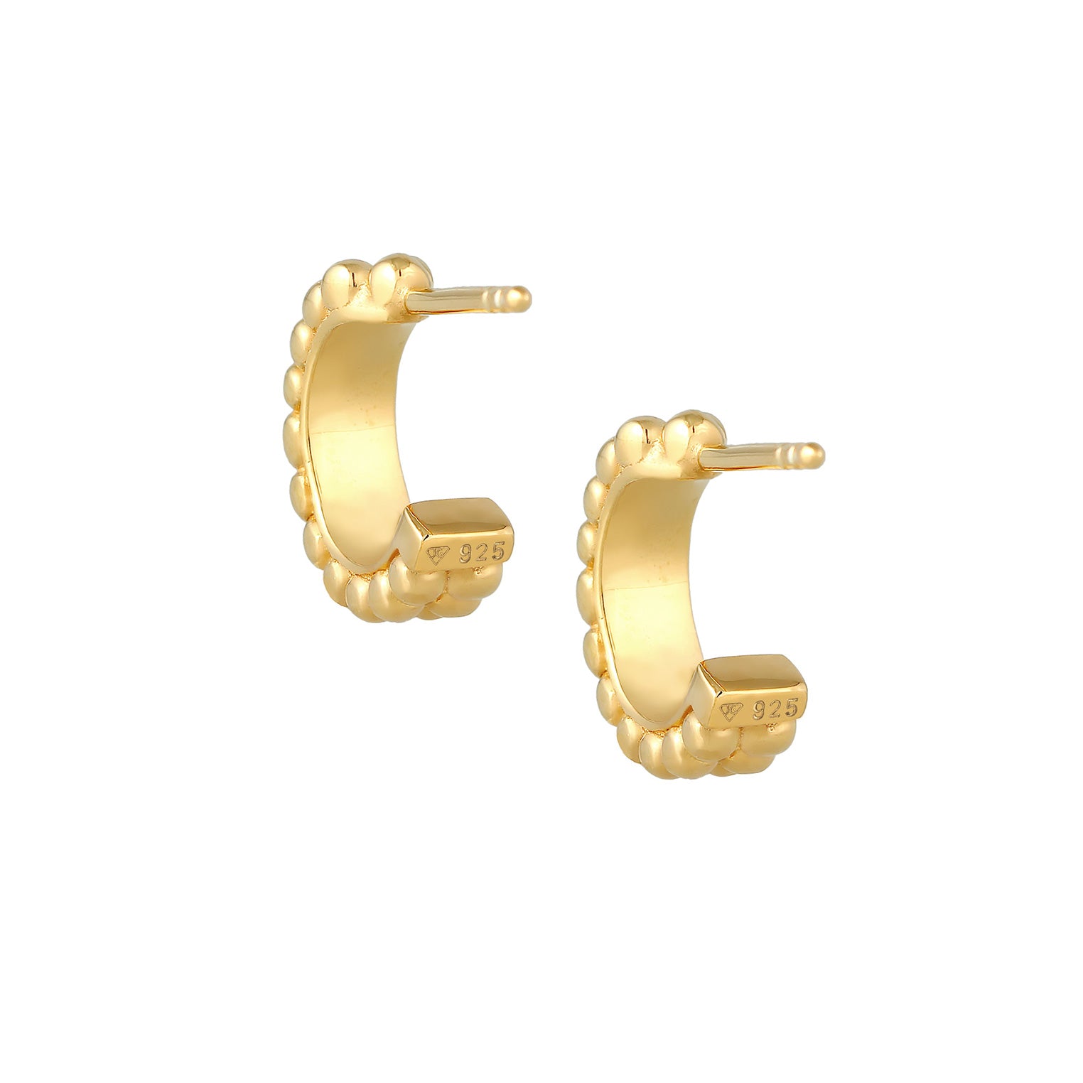 Gold - Elli | Ohrstecker | 925 Sterling Silber vergoldet