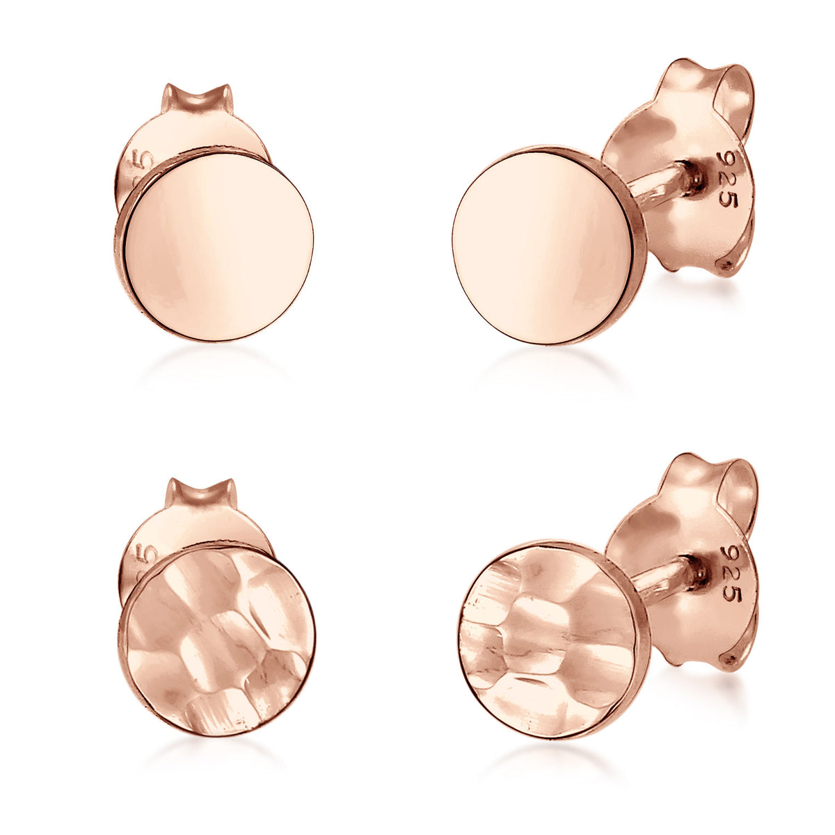 Roségold - Elli | Ohrstecker | 925 Sterling Silber Rosegold