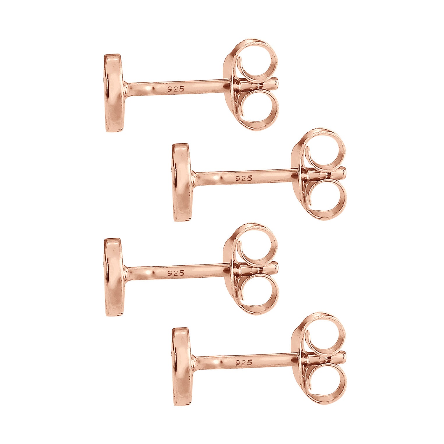 Roségold - Elli | Ohrstecker | 925 Sterling Silber Rosegold