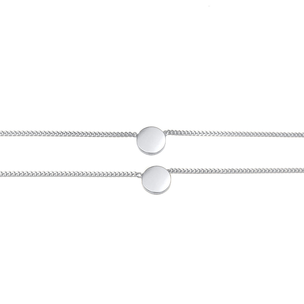 Silber - Elli | Choker Disc | 925er Sterling Silber