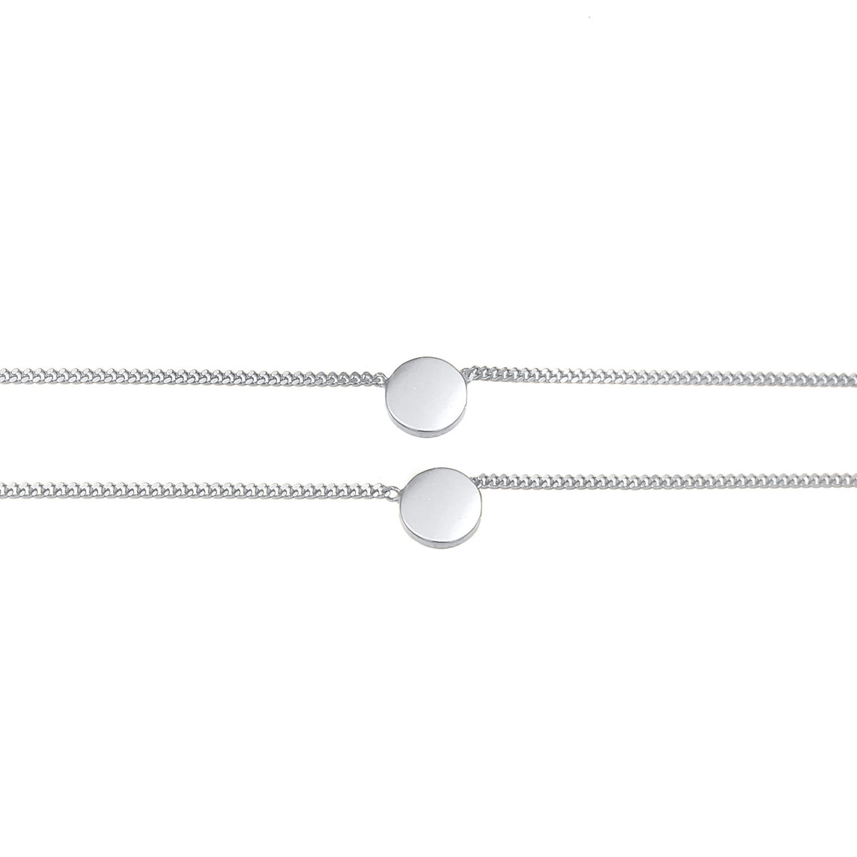 Silber - Elli | Choker Disc | 925er Sterling Silber