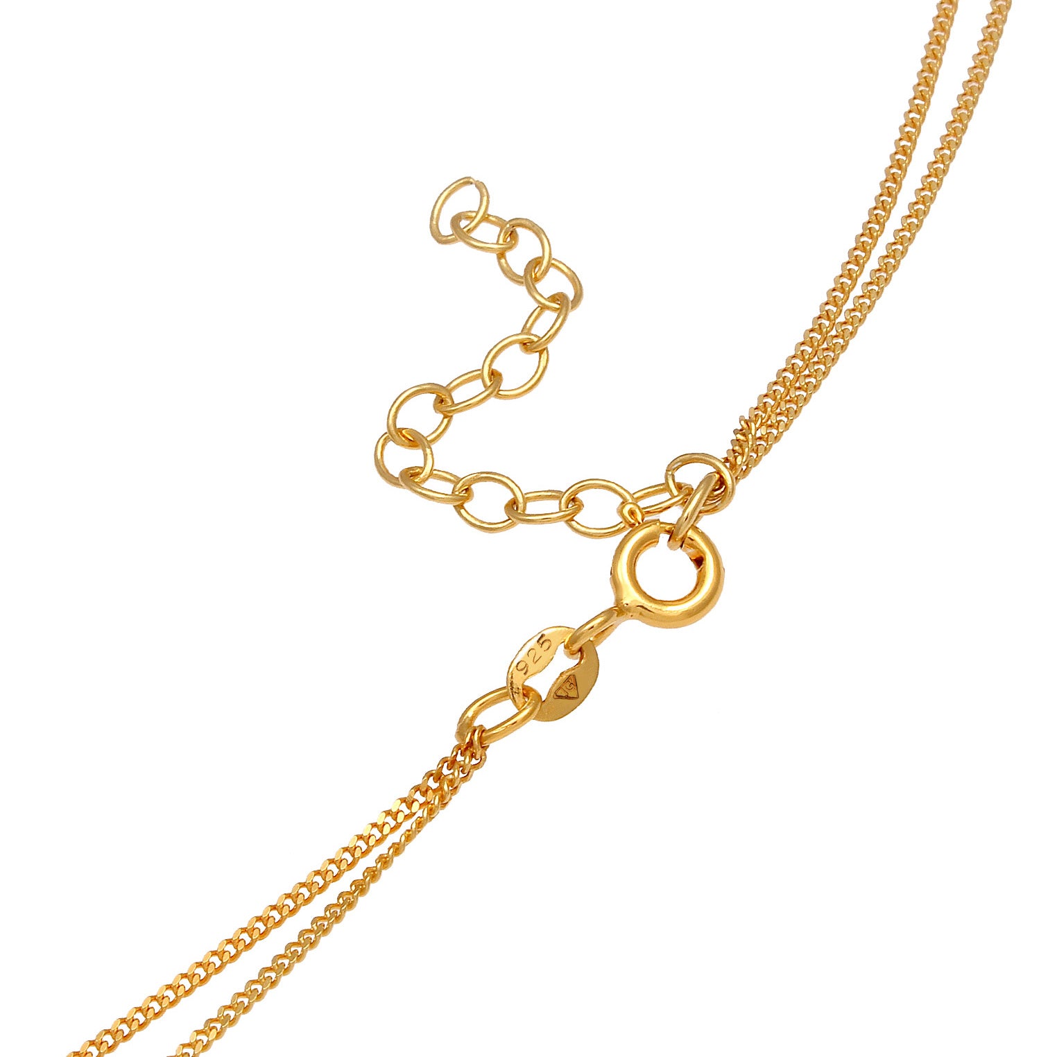 Gold - Elli | Choker Disc | 925 Sterling Silber vergoldet