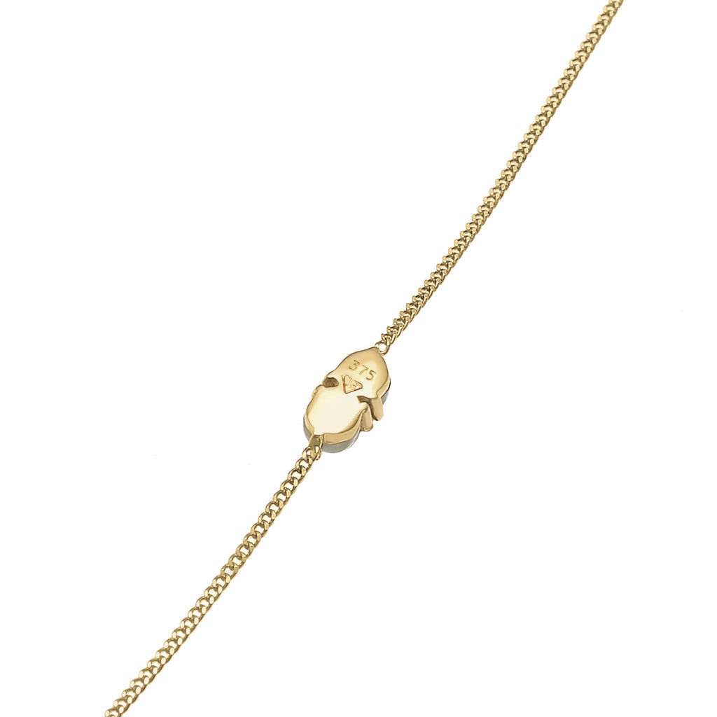 Gold - Elli PREMIUM | Armband | Mondstein (Weiß) | 375 Gelbgold