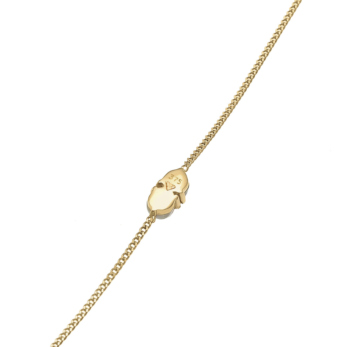Gold - Elli PREMIUM | Armband | Mondstein (Weiß) | 375 Gelbgold