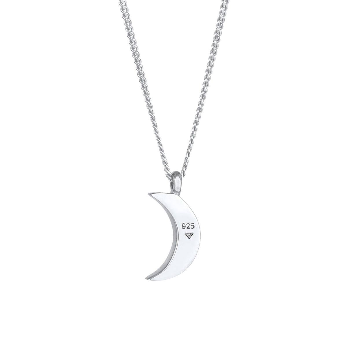Silber - Elli | Halskette Astro | Mit Kristallen von Swarovski® (Weiß) | 925er Sterling Silber