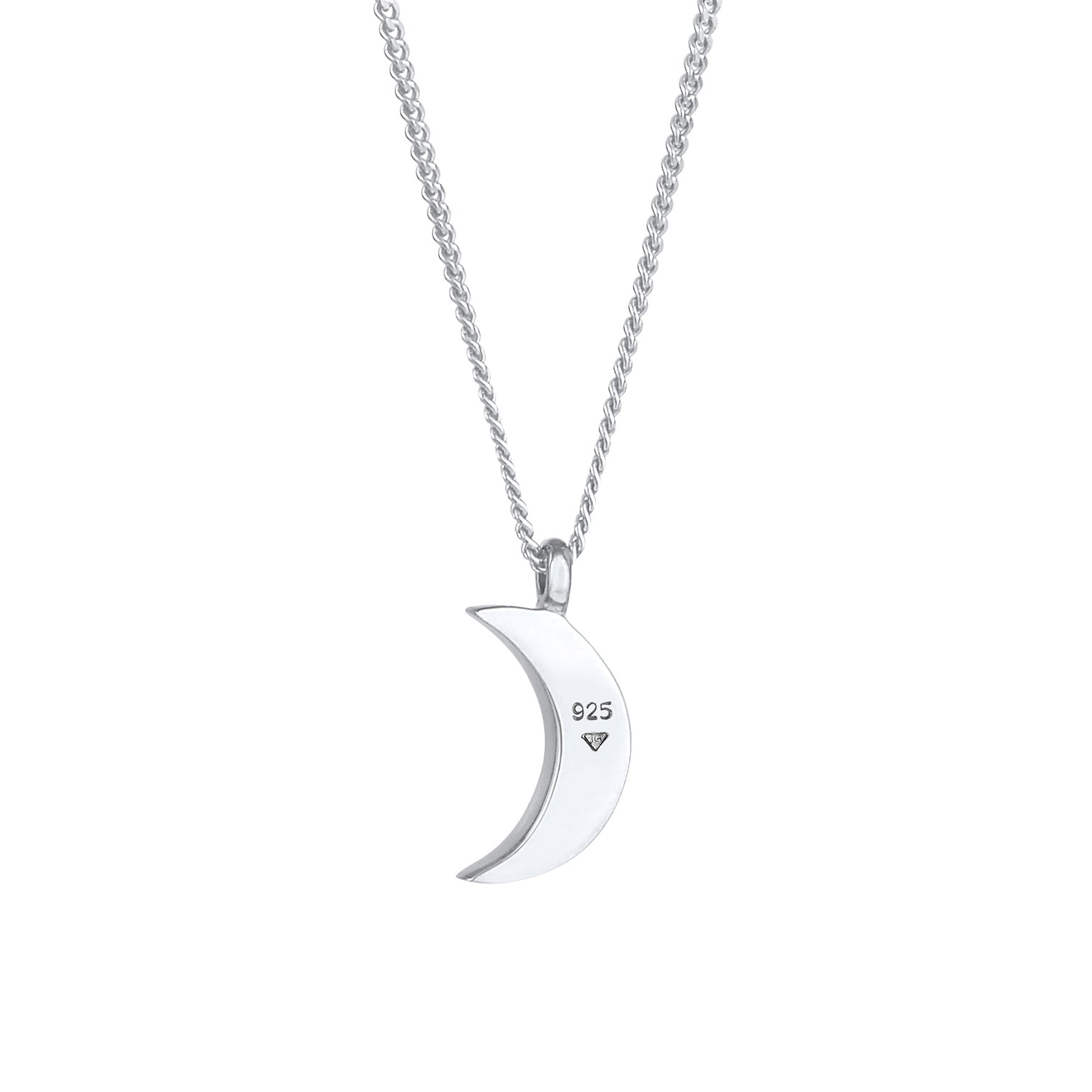 Silber - Elli | Halskette Astro | Mit Kristallen von Swarovski® (Weiß) | 925er Sterling Silber