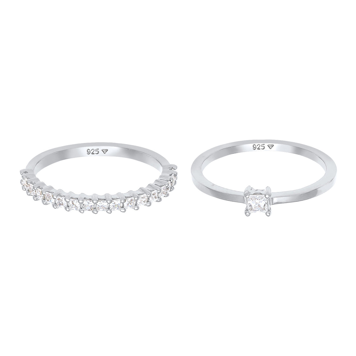 Silber - Elli | Ring | Zirkonia ( Weiß ) | 925er Sterling Silber