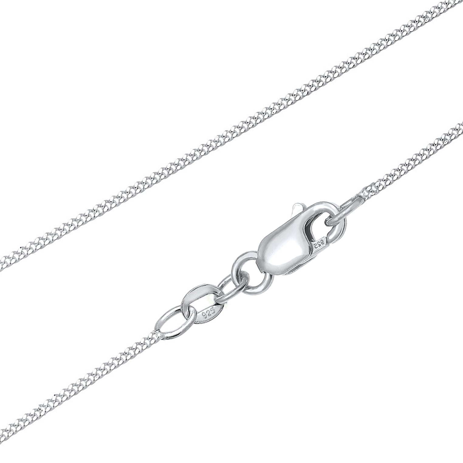 Silber - Elli DIAMONDS | Halskette | Diamant ( Weiß, 0,06 ct ) | 925er Sterling Silber
