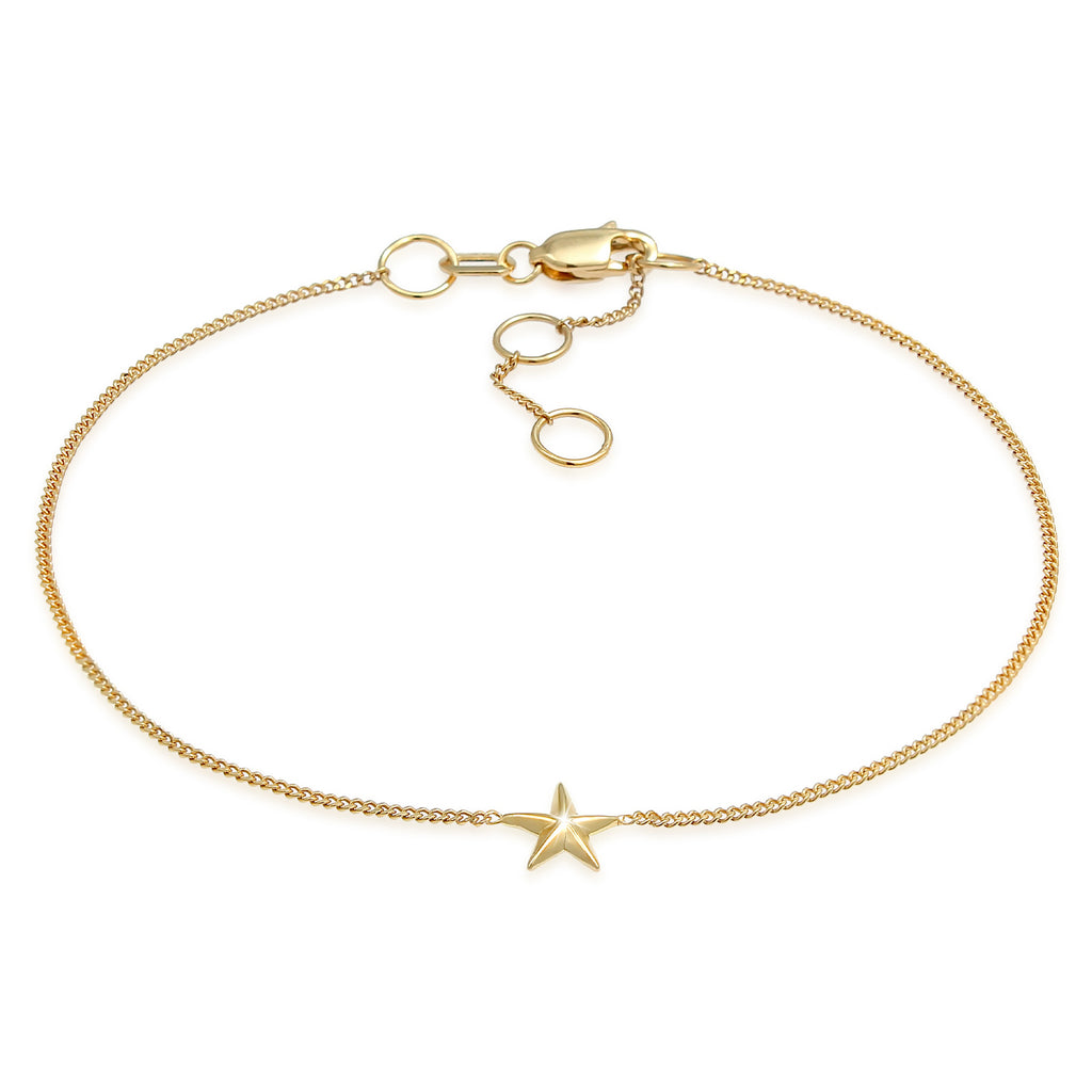 Gold - Elli PREMIUM | Armband Seestern | 375 Gelbgold