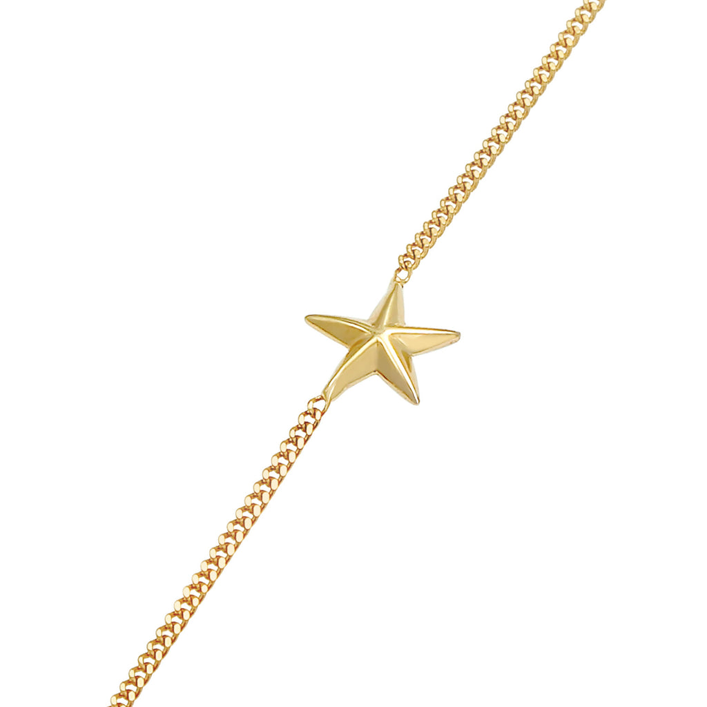 Gold - Elli PREMIUM | Armband Seestern | 375 Gelbgold