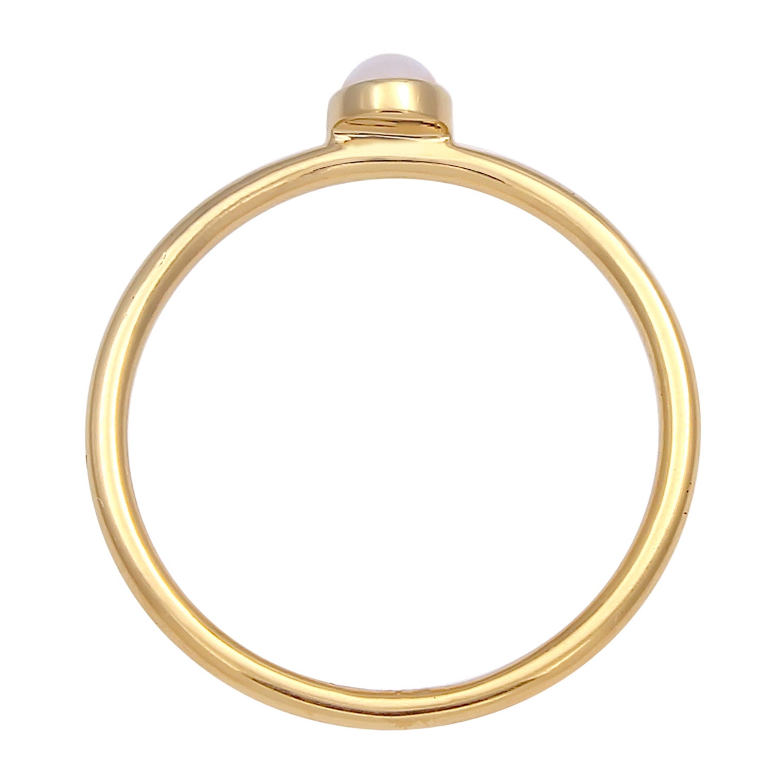 Gold - Elli | Ring | Quarz ( Rosa ) | 925 Sterling Silber vergoldet