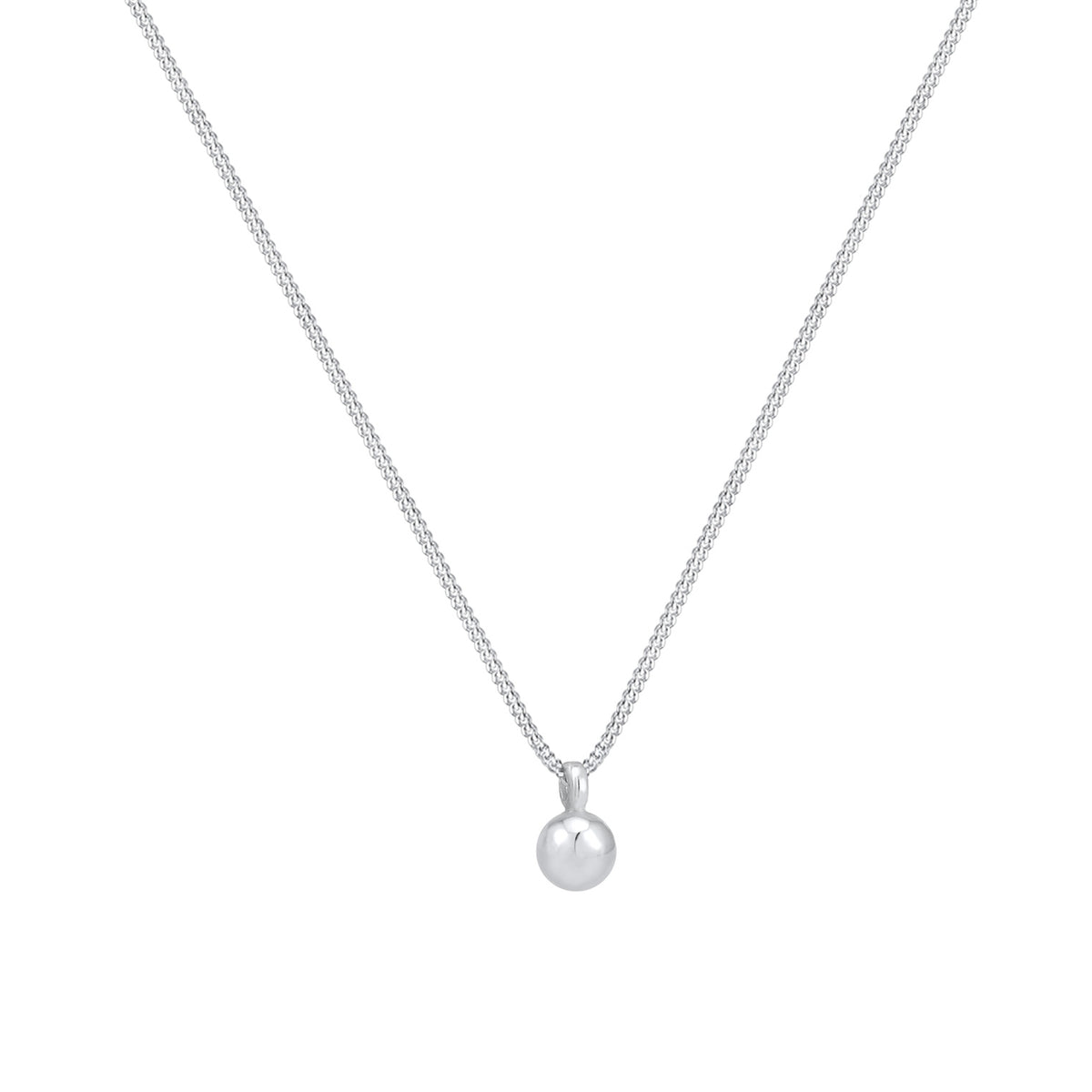 Silber - Elli | Halskette Kugel | 925er Sterling Silber