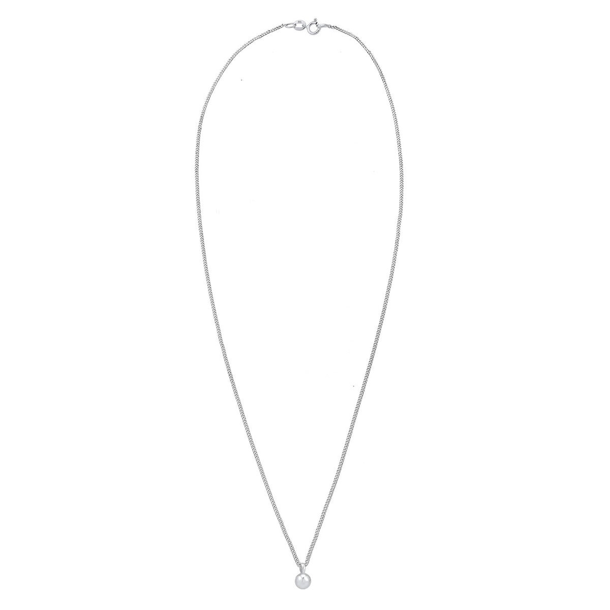 Silber - Elli | Halskette Kugel | 925er Sterling Silber
