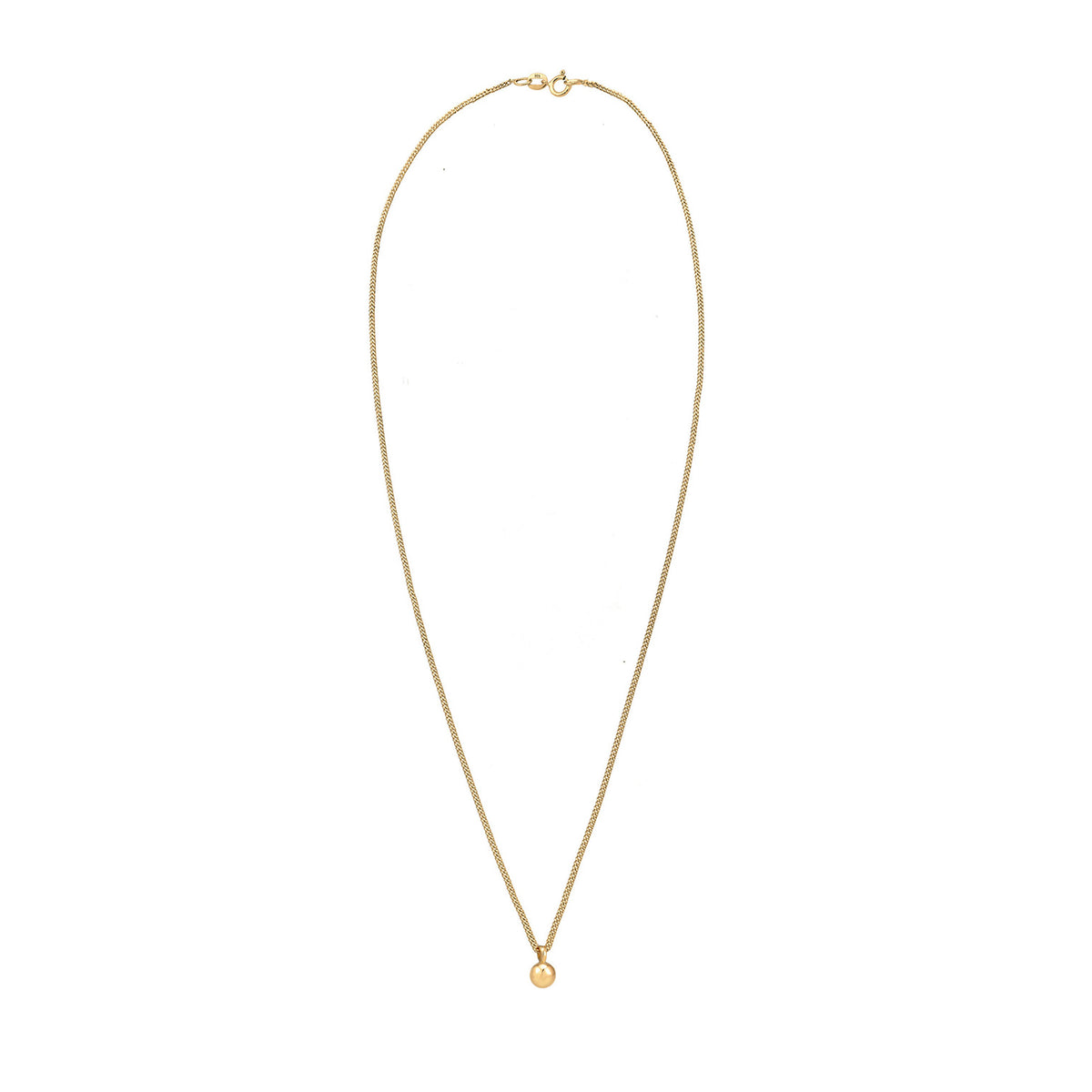 Gold - Elli | Halskette Kugel | 925 Sterling Silber vergoldet