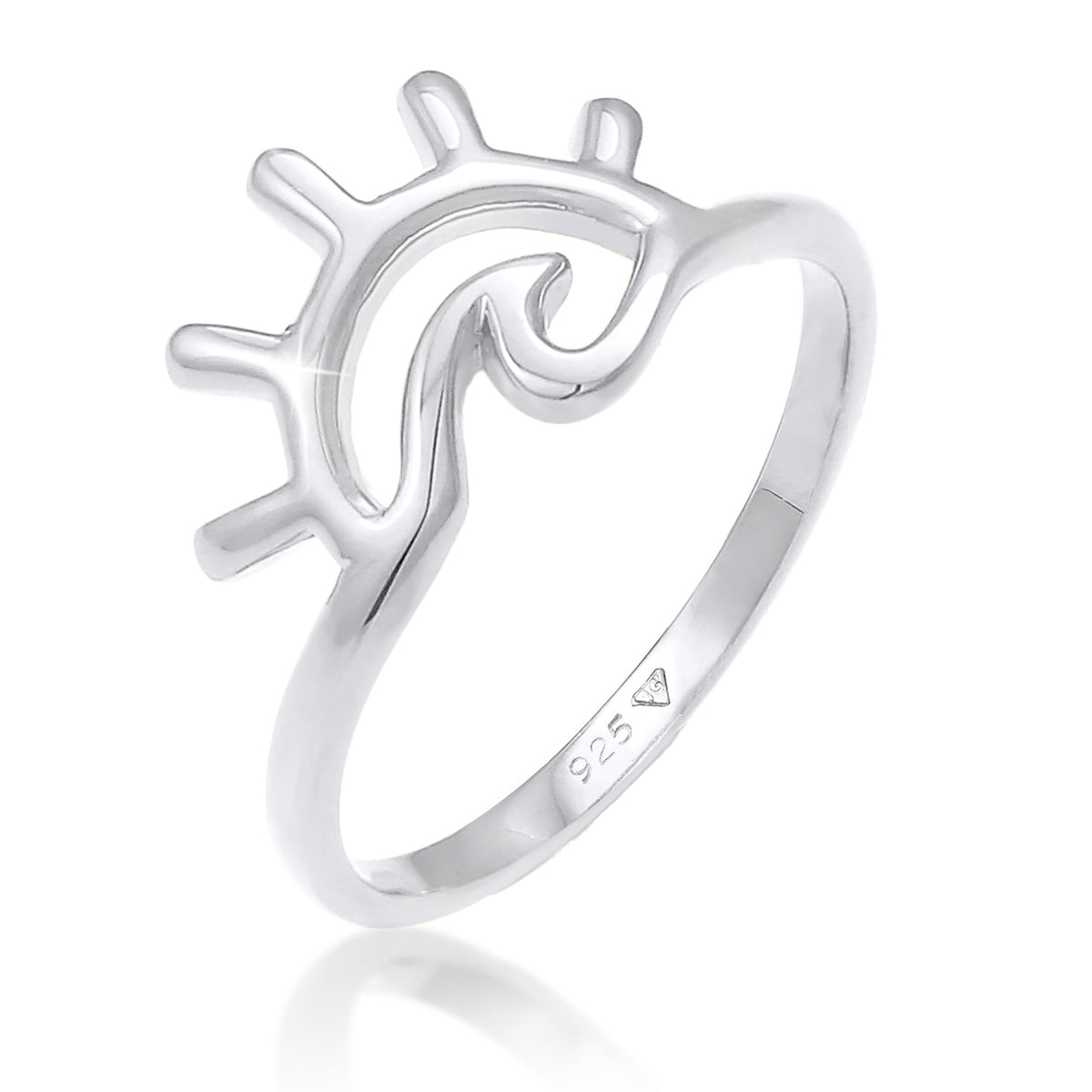 Silber - Elli | Ring Sonne | 925er Sterling Silber